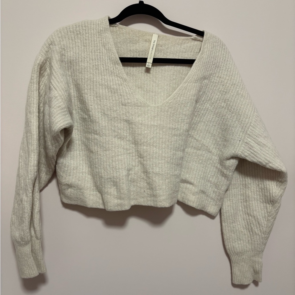 Babaton Off-White Knit Top